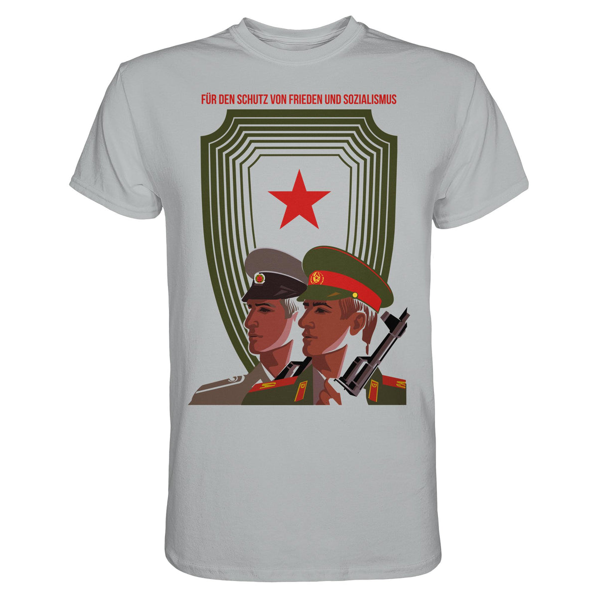 DDR Ostalgie Shirt Unisex • NVA UND CA - FÜR DEN SCHUTZ VON FRIEDEN