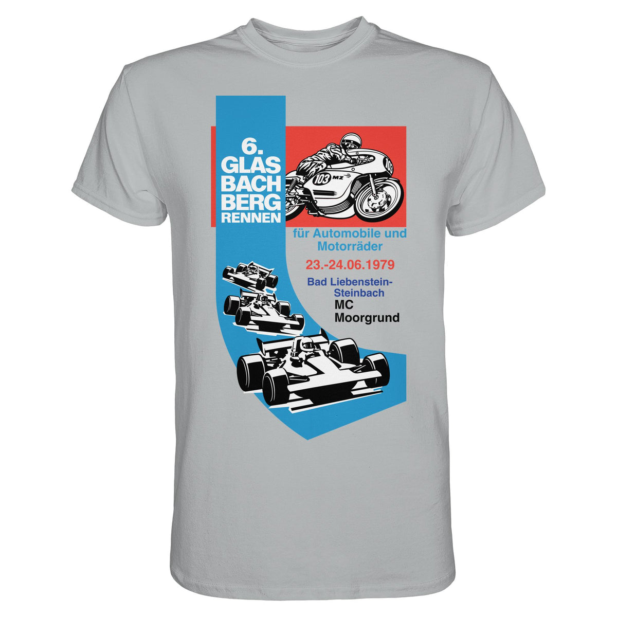 DDR Ostalgie Shirt Unisex • 6. GLASBACHBERGRENNEN 1979
