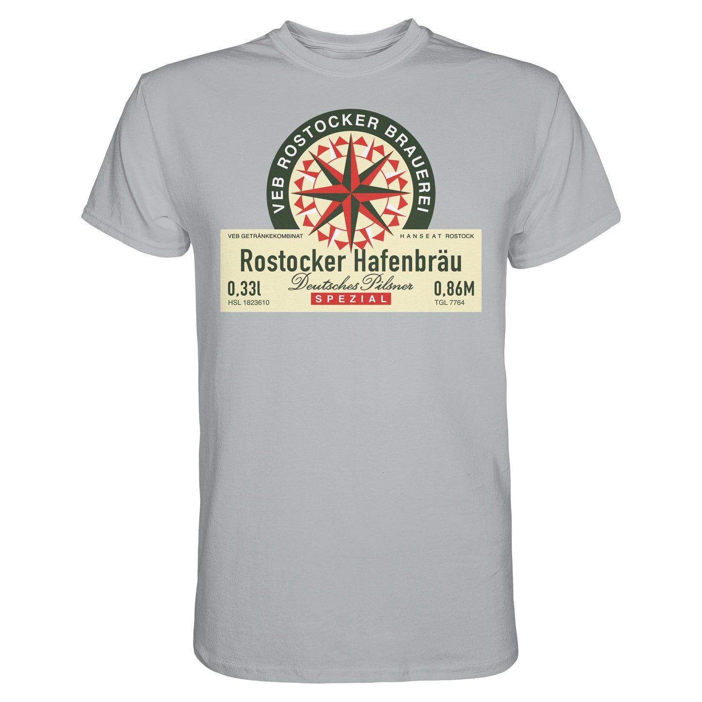 DDR Ostalgie Shirt Unisex •  VEB GETRÄNKEKOMBINAT HANSEAT ROSTOCK - HAFENBRÄU