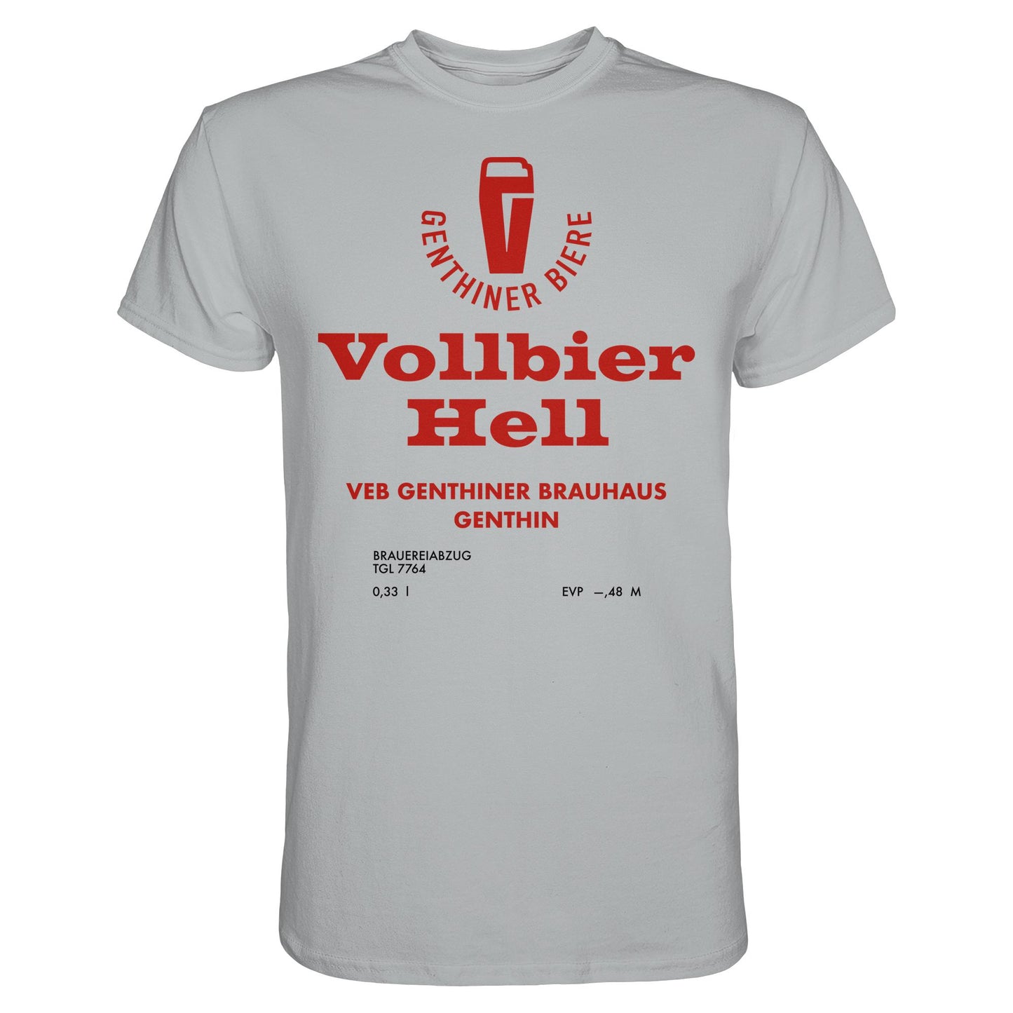 DDR Ostalgie Shirt Unisex • VEB GENTHINER BRAUHAUS