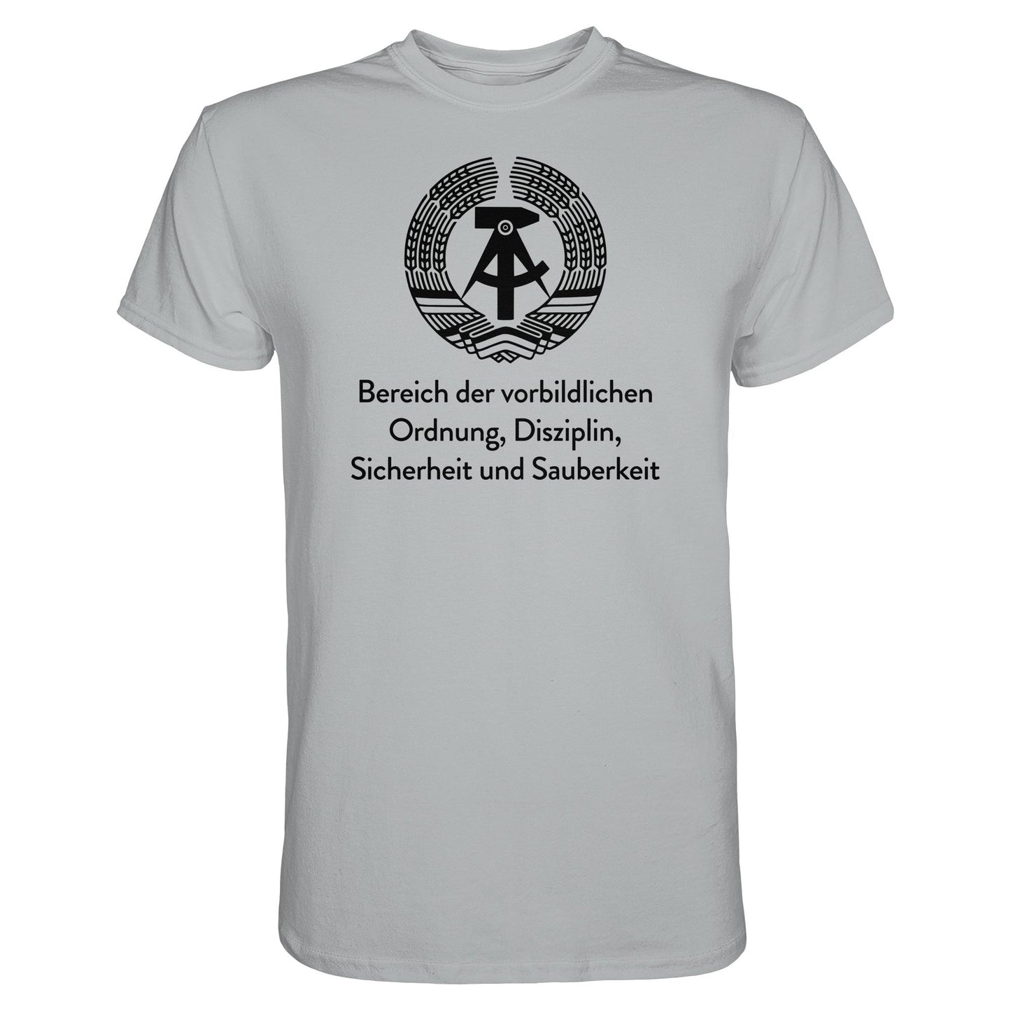 DDR Ostalgie Shirt Unisex • BEREICH DER VORBILDLICHEN ORDNUNG (ORIGINAL SCHILD)