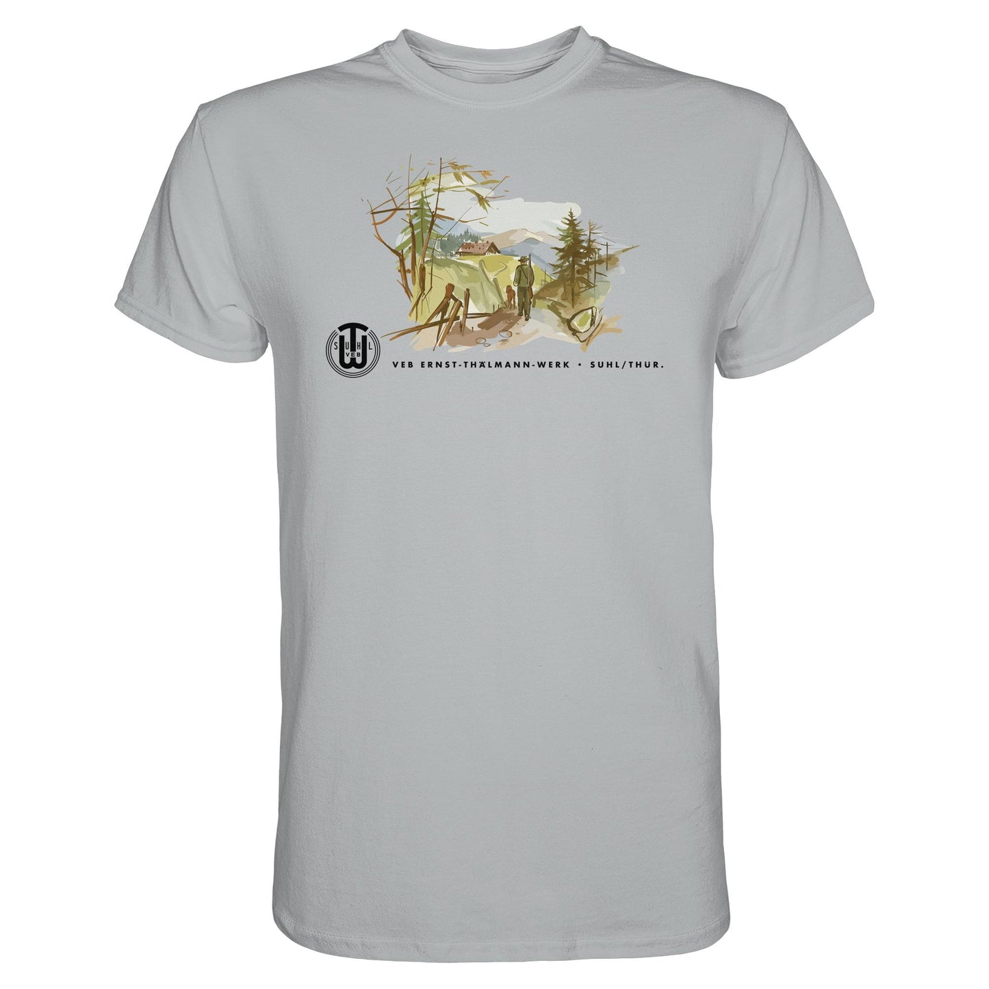 DDR Ostalgie Shirt Unisex • VEB SUHL ERNST-THÄLMANN-WERK (ORIGINAL-PROSPEKT)