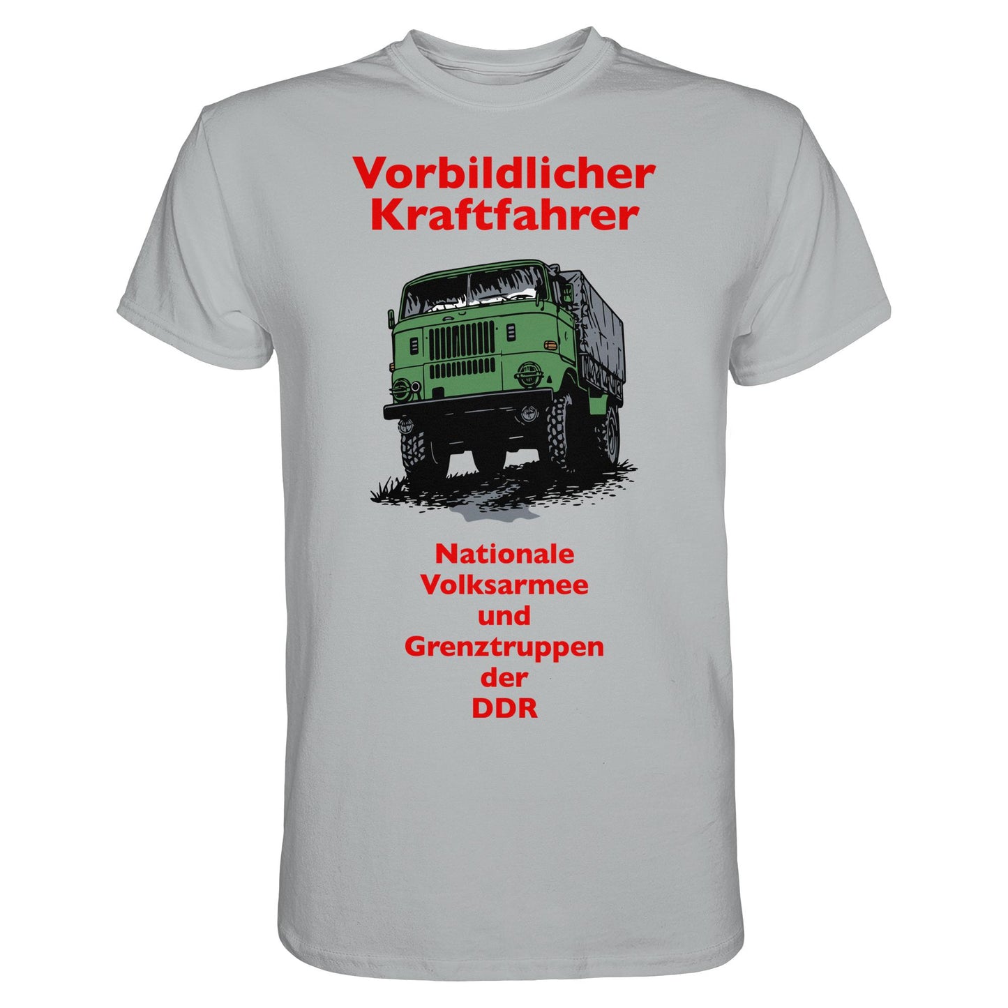 DDR Ostalgie Shirt Unisex • VORBILDLICHER KRAFTFAHRER, NVA (ORIGINAL WIMPELMOTIV)