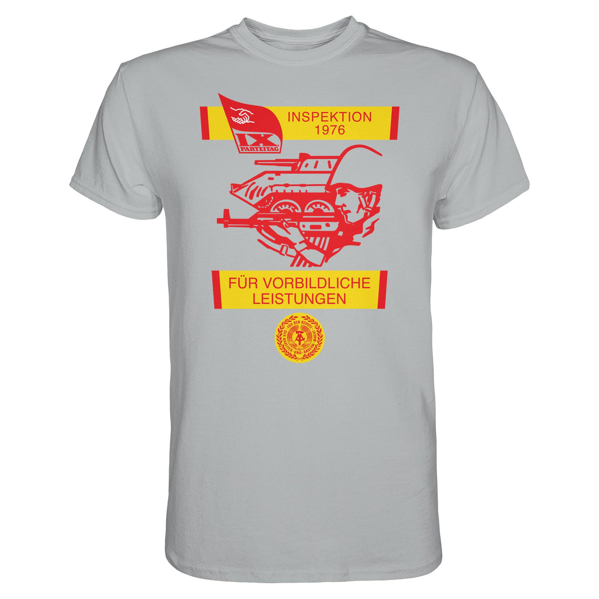 DDR Ostalgie Shirt Unisex • NVA - WIMPEL FÜR VORBILDLICHE LEISTUNGEN 1976