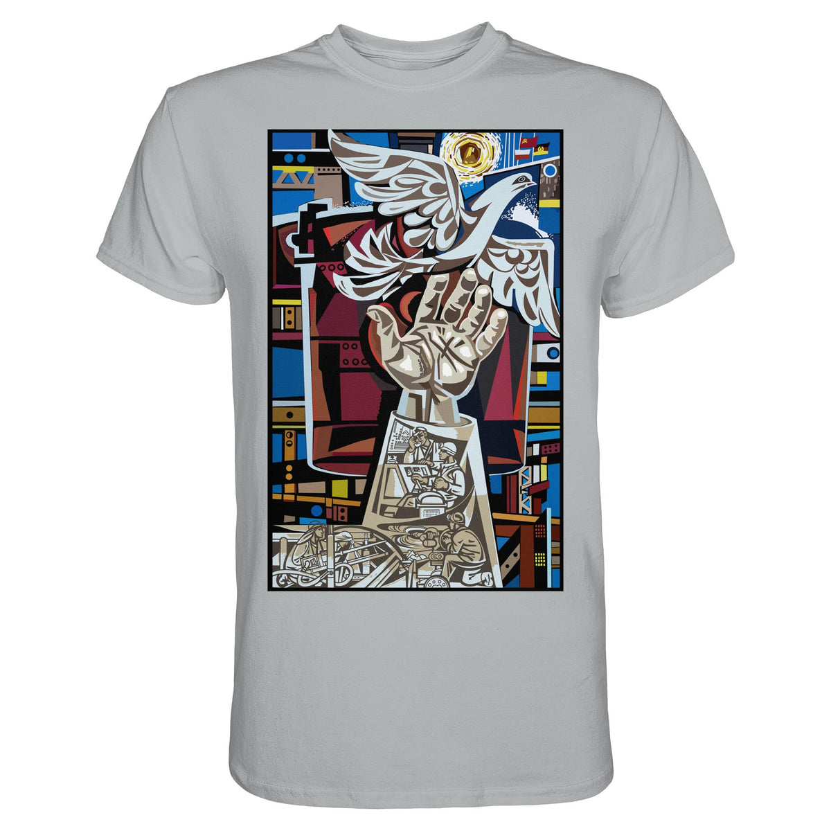 DDR Ostalgie Shirt Unisex • WALTER WOMACKA - MOSAIK MAGISTRALE EISENHÜTTENSTADT (1965)