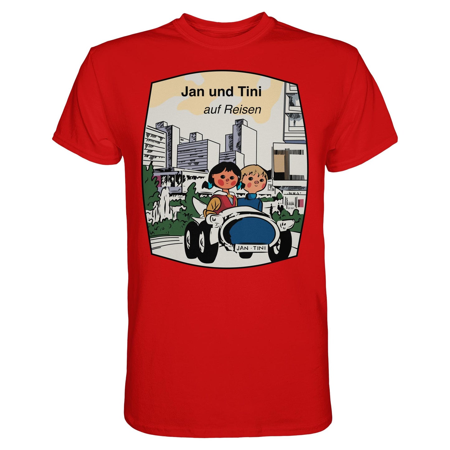 DDR Ostalgie Shirt Unisex • JAN UND TINI AUF REISEN (ORIGINAL QUARTETT)