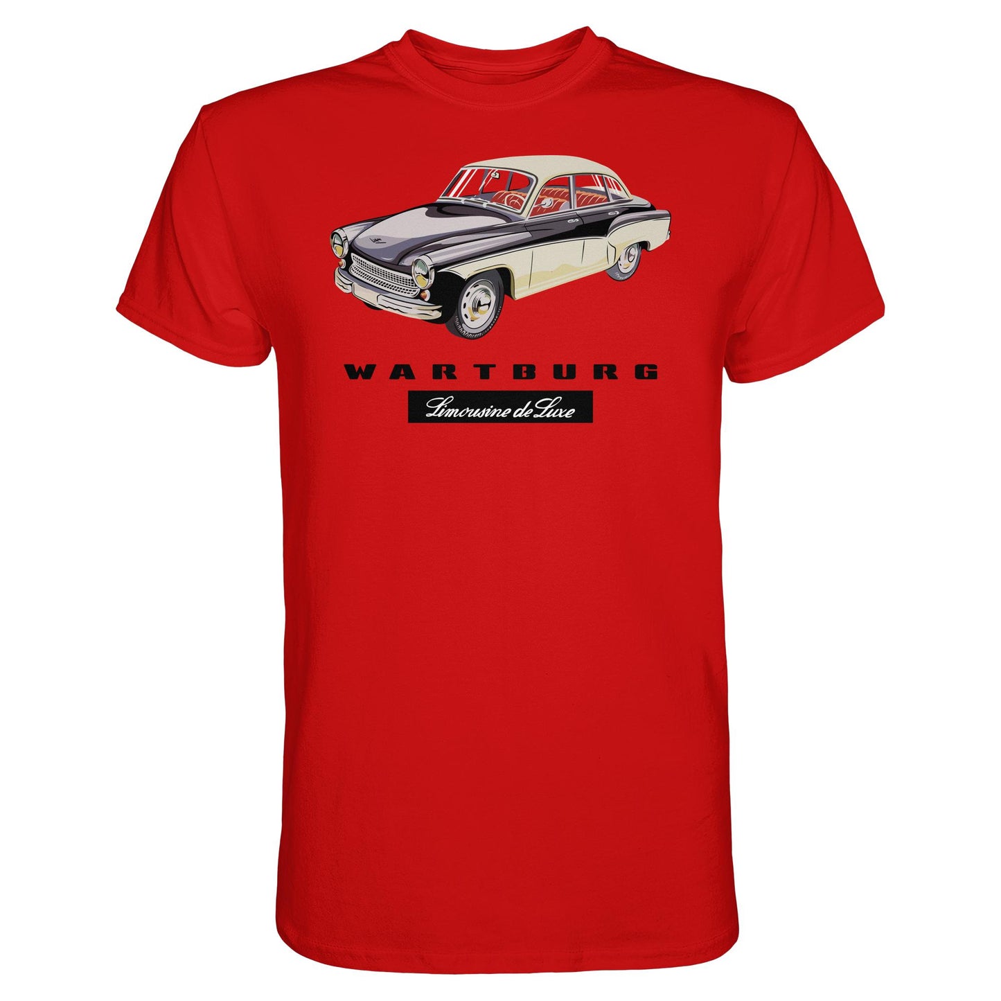 DDR Ostalgie Shirt Unisex • WARTBURG - LIMOUSINE DE LUXE (ORIGINAL WERBUNG)