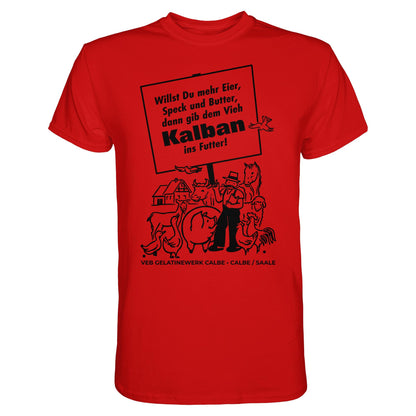 DDR Ostalgie Shirt Unisex • KALBAN, VEB GELATINEWERK CALBE - ORIGINALPLAKAT