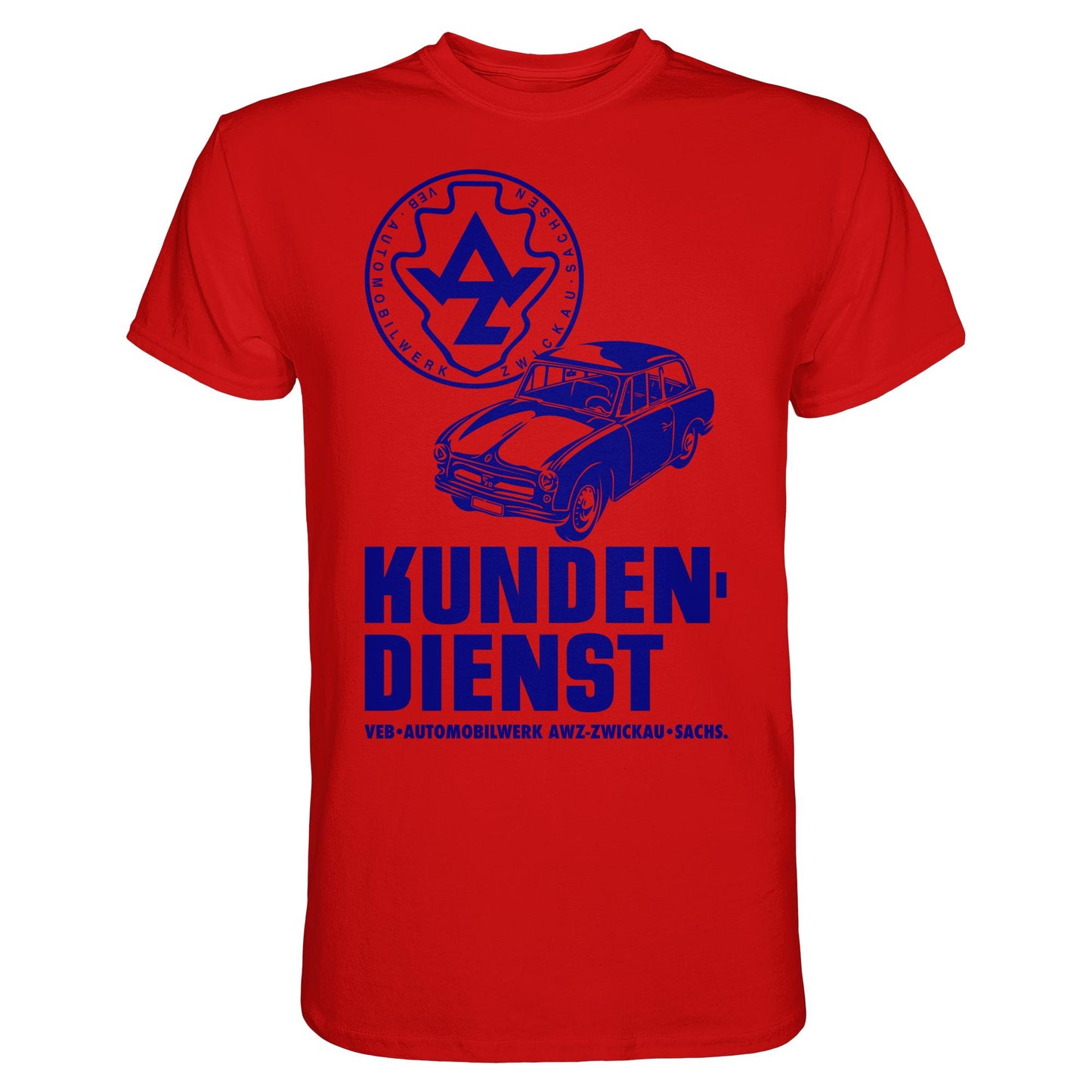DDR Ostalgie Shirt Unisex • P70 KUNDENDIENST VEB AWZ ZWICKAU