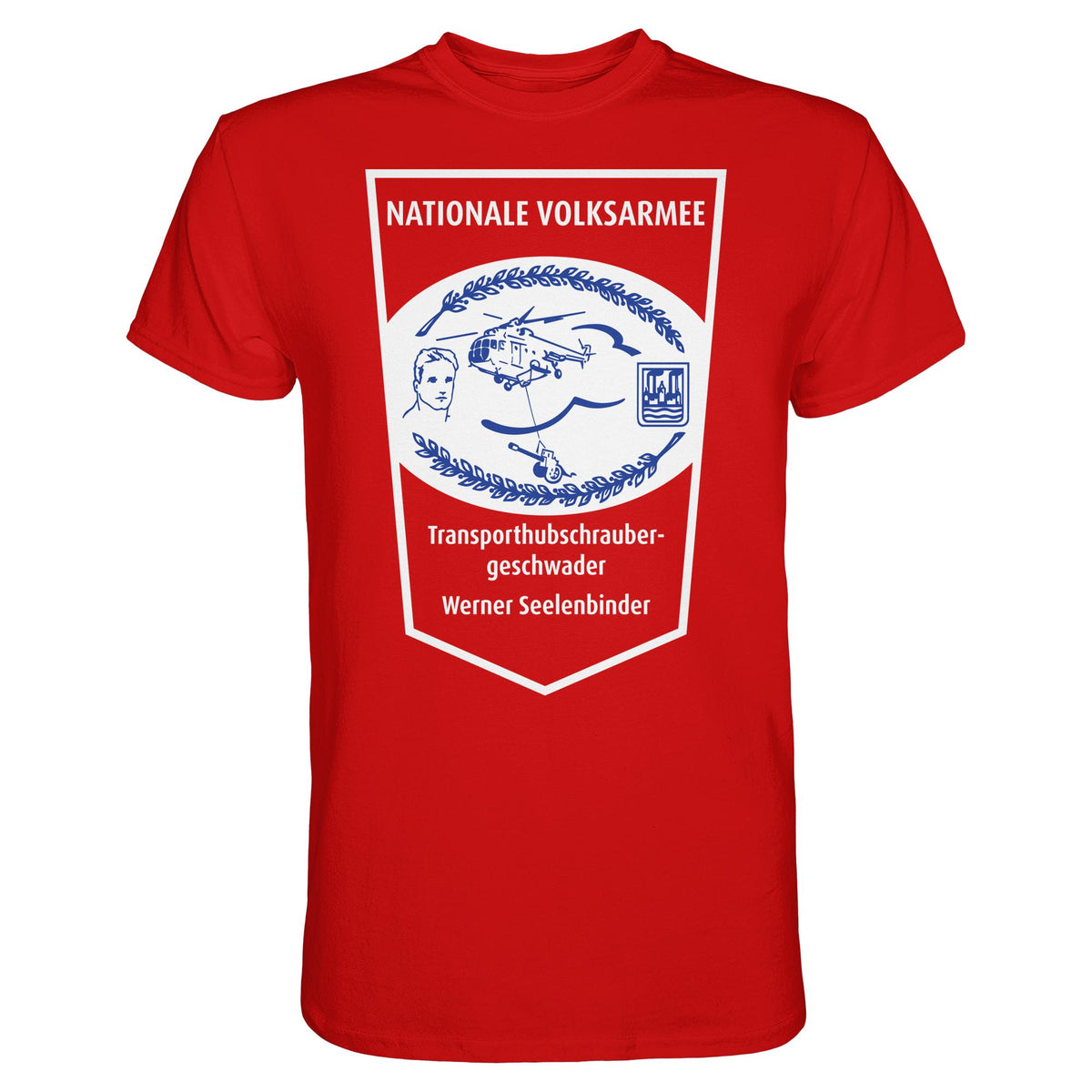 DDR Ostalgie Shirt Unisex • NVA - TRANSPORTHUBSCHRAUBERGESCHWADER WERNER SEELENBINDER