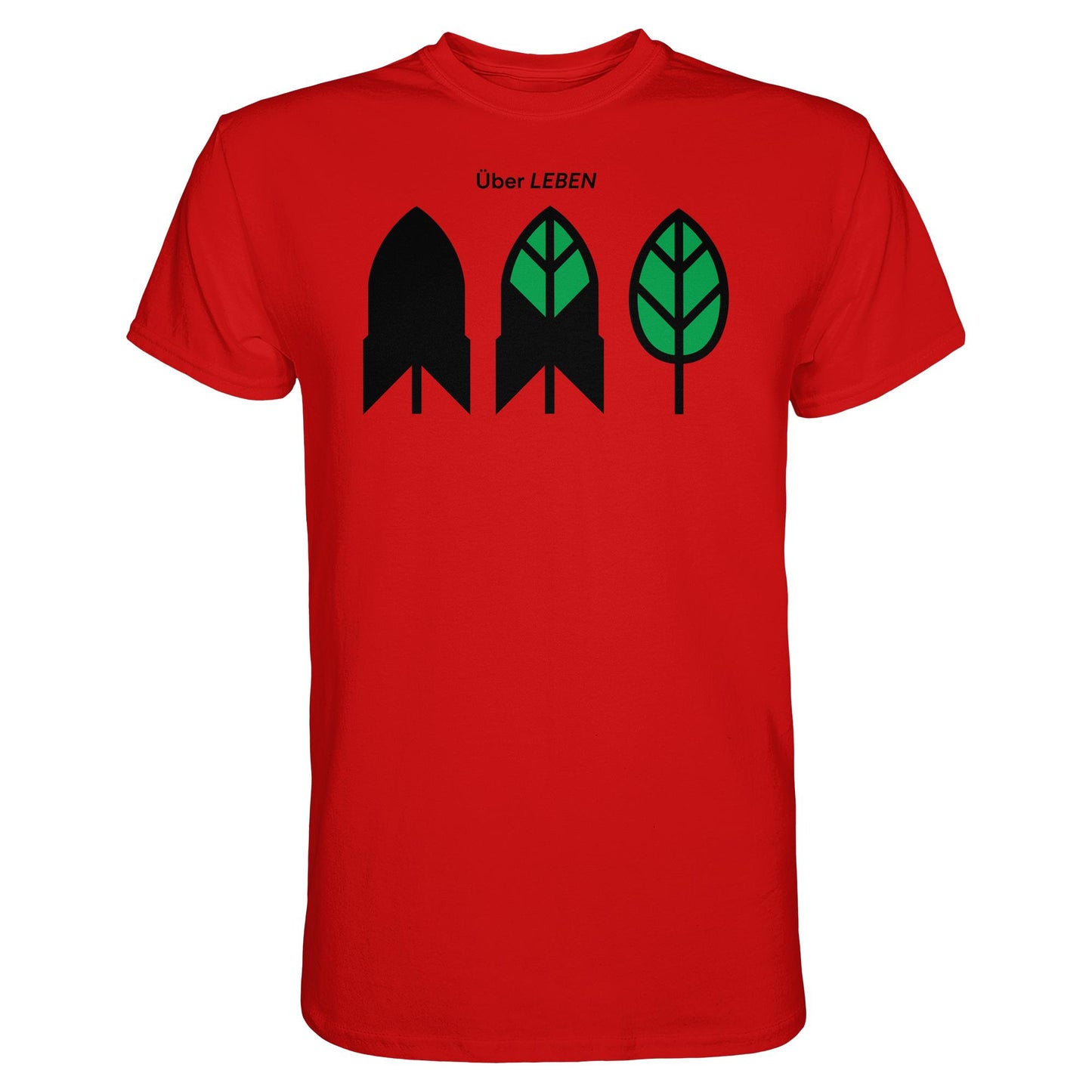 DDR Ostalgie Shirt Unisex • ÜBER LEBEN (ORIGINAL FRIEDENS-PLAKAT)