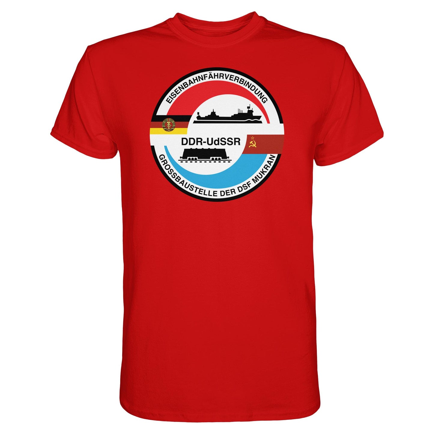 DDR Ostalgie Shirt Unisex • GROSSBAUSTELLE DER DSF MUKRAN