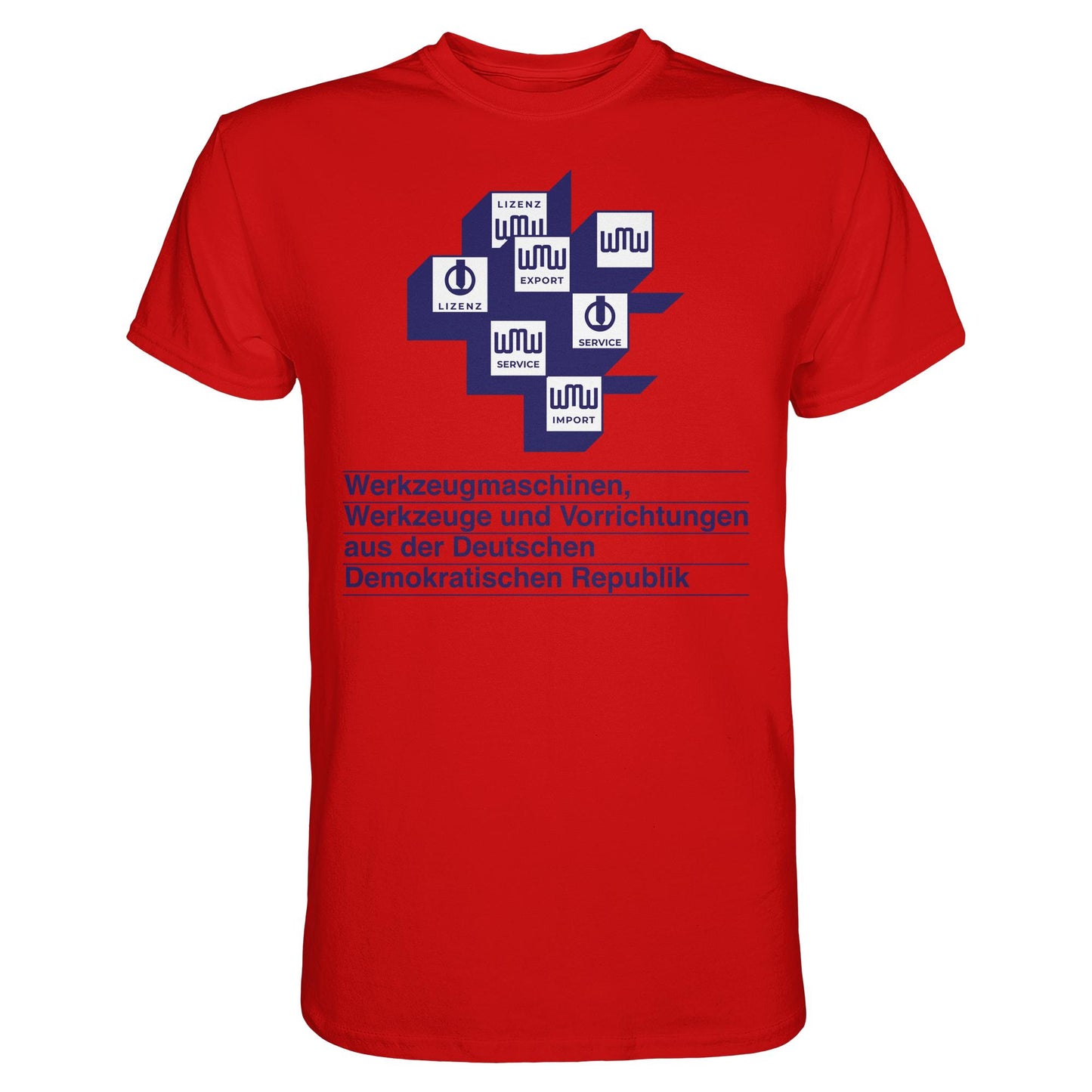 DDR Ostalgie Shirt Unisex • WMW WERKZEUGMASCHINEN DER DDR