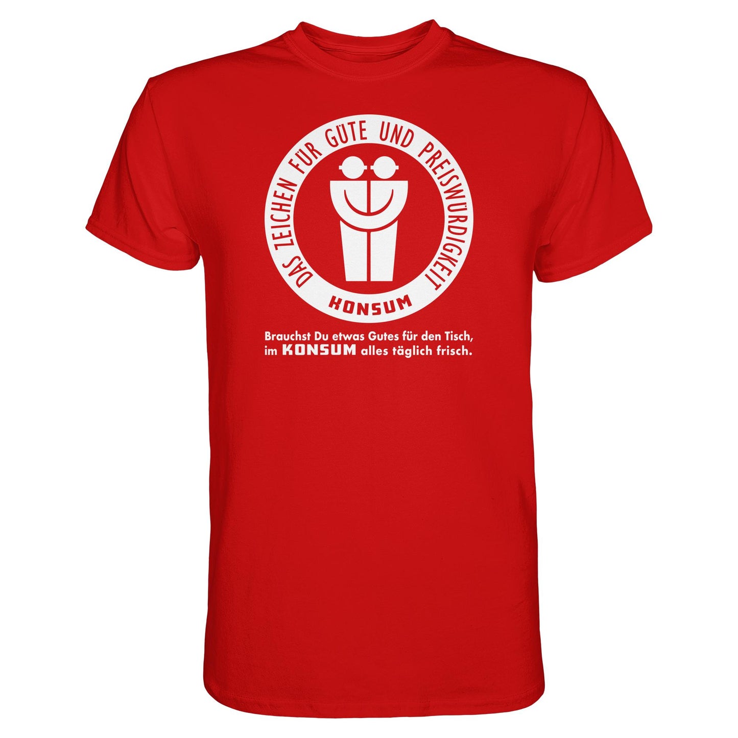 DDR Ostalgie Shirt Unisex • KONSUM - DAS ZEICHEN FÜR GÜTE UND PREISWÜRDIGKEIT