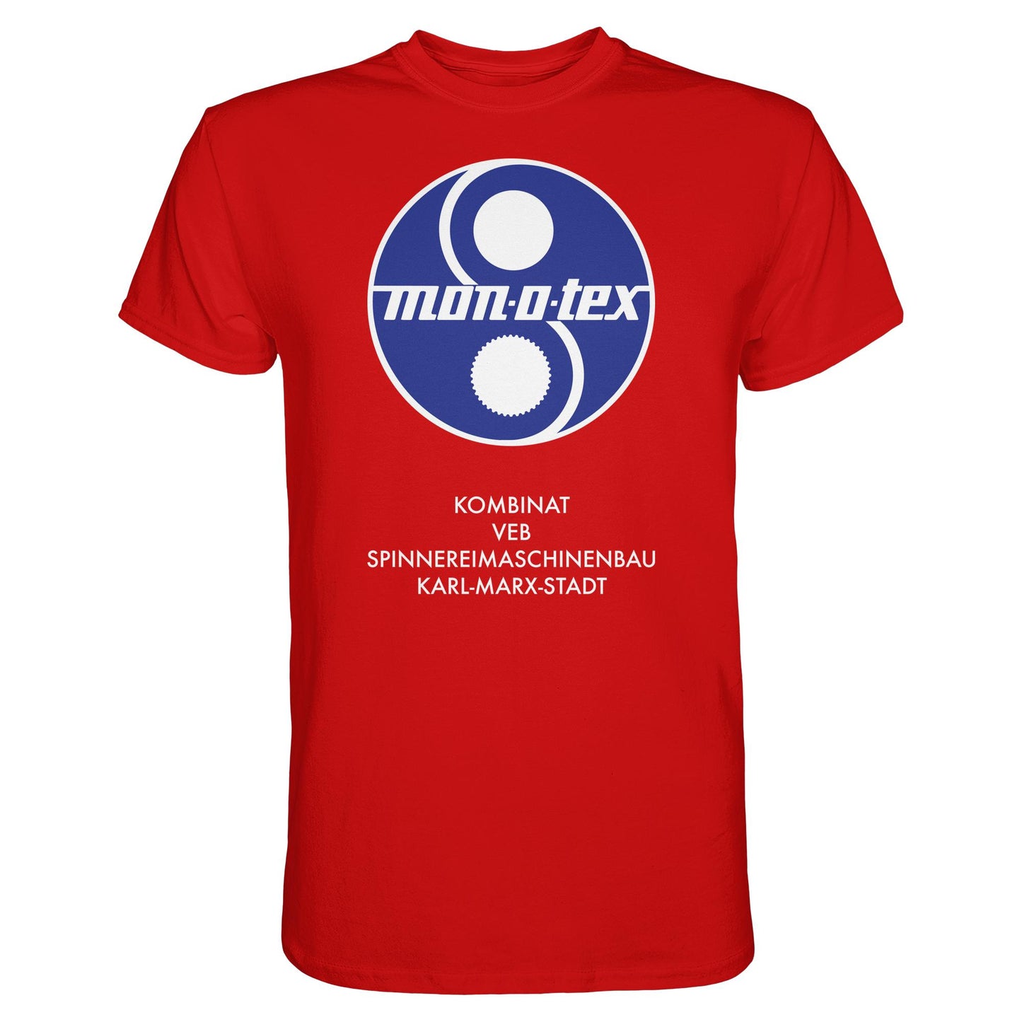 DDR Ostalgie Shirt Unisex • MONOTEX VEB KOMBINAT SPINNEREIMASCHINENBAU KARL-MARX-STADT