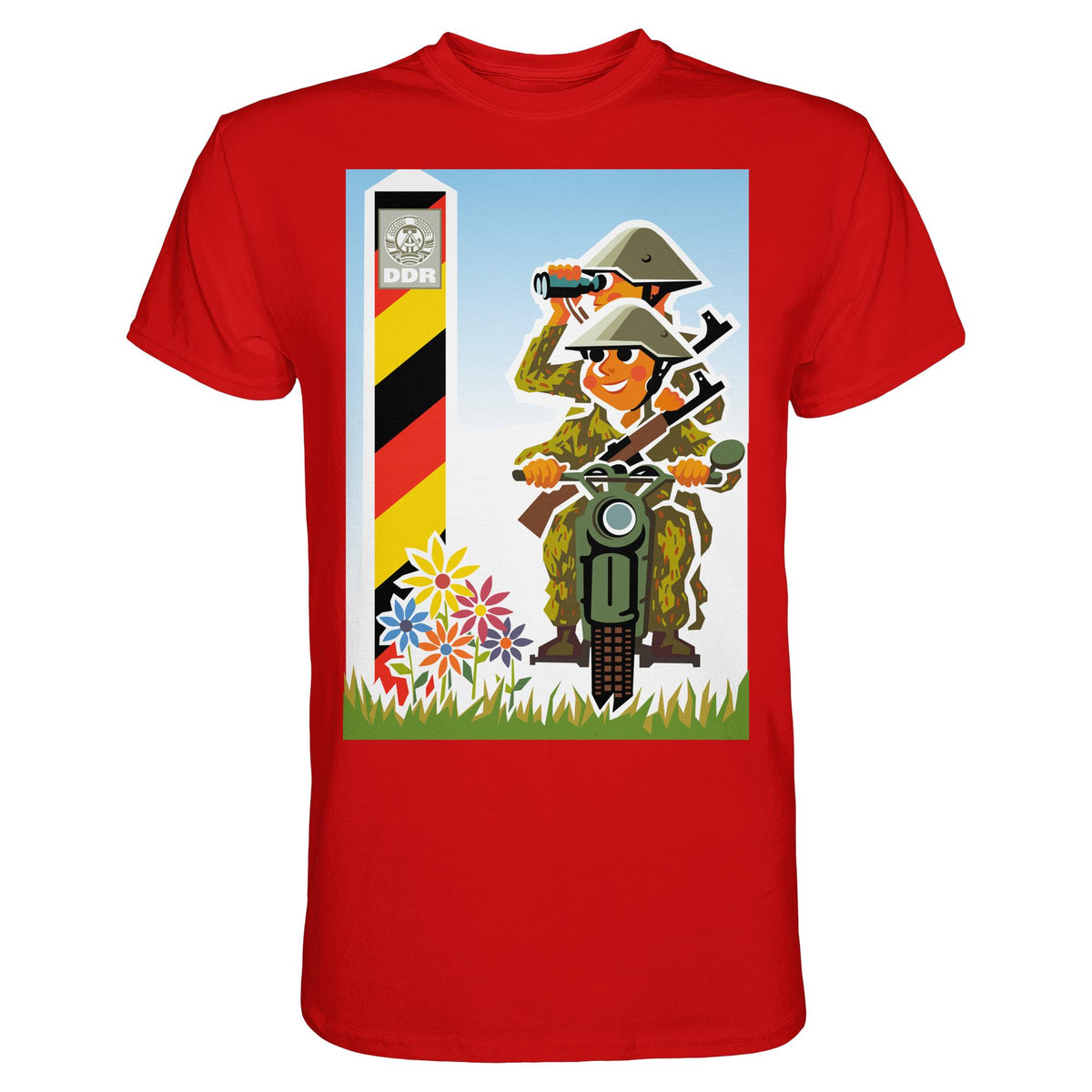 DDR Ostalgie Shirt Unisex • NVA-GRENZTRUPPEN (ORIGINAL-PLAKAT)
