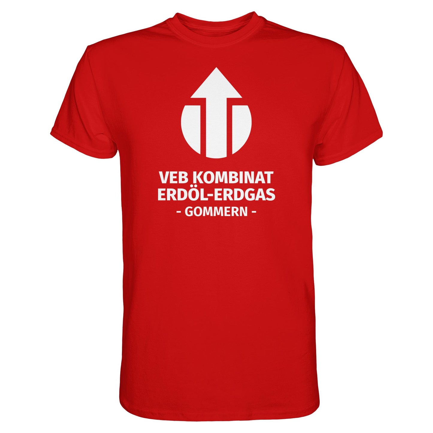 DDR Ostalgie Shirt Unisex • VEB KOMBINAT ERDÖL-ERDGAS GOMMERN