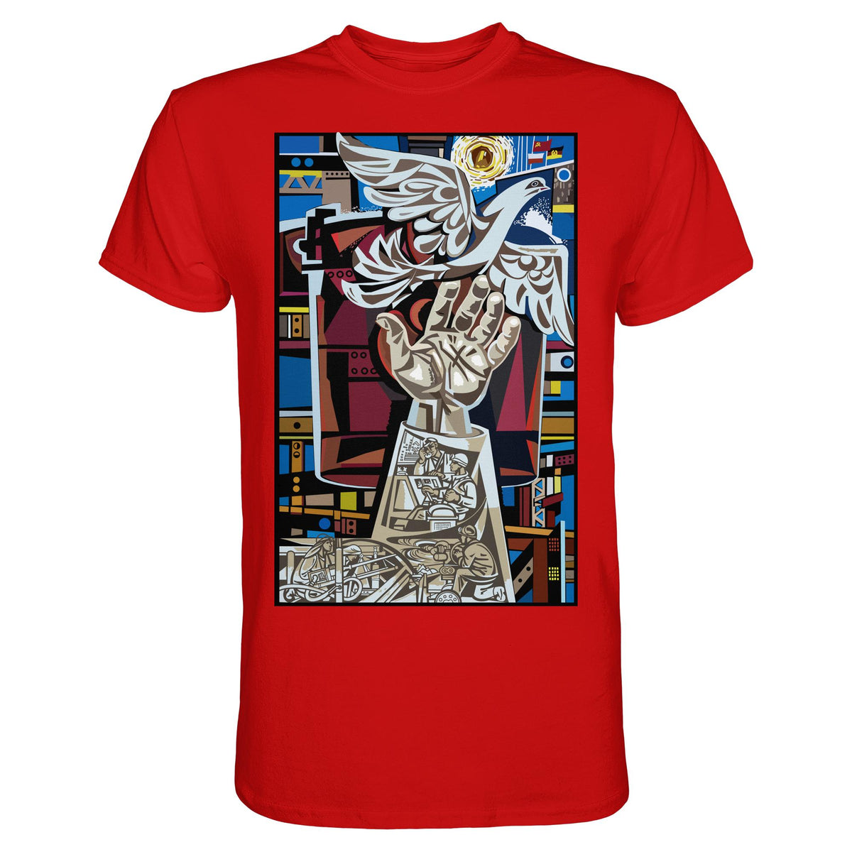 DDR Ostalgie Shirt Unisex • WALTER WOMACKA - MOSAIK MAGISTRALE EISENHÜTTENSTADT (1965)