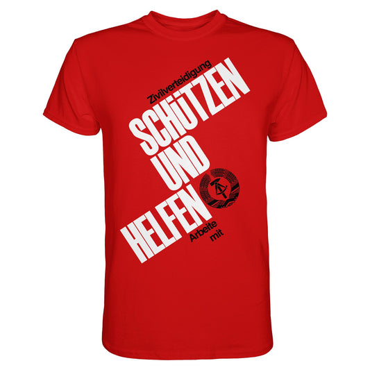DDR-ZIVILVERTEIDIGUNG (ORIGINAL-PLAKAT) | DDR Ostalgie Shirt Unisex