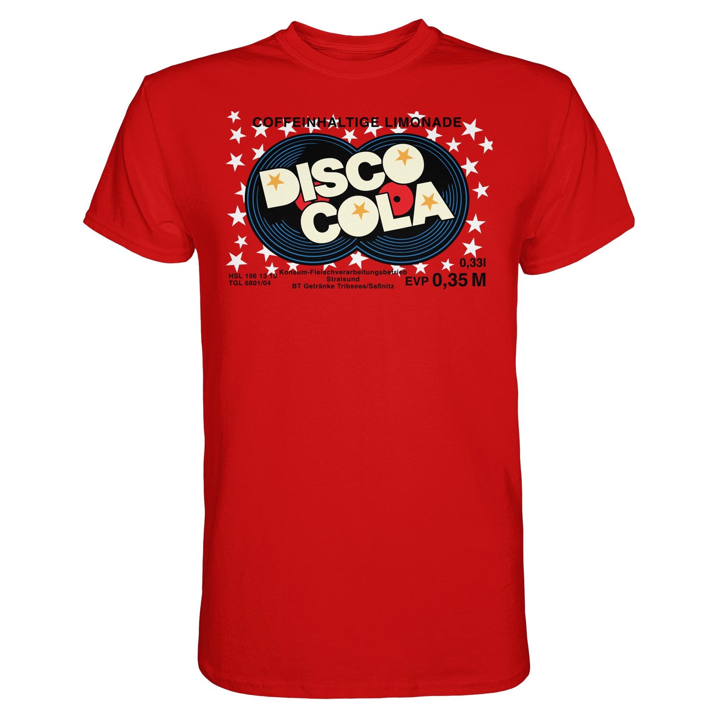 DDR Ostalgie Shirt Unisex • DISCO COLA - ORIGINAL ETIKETT