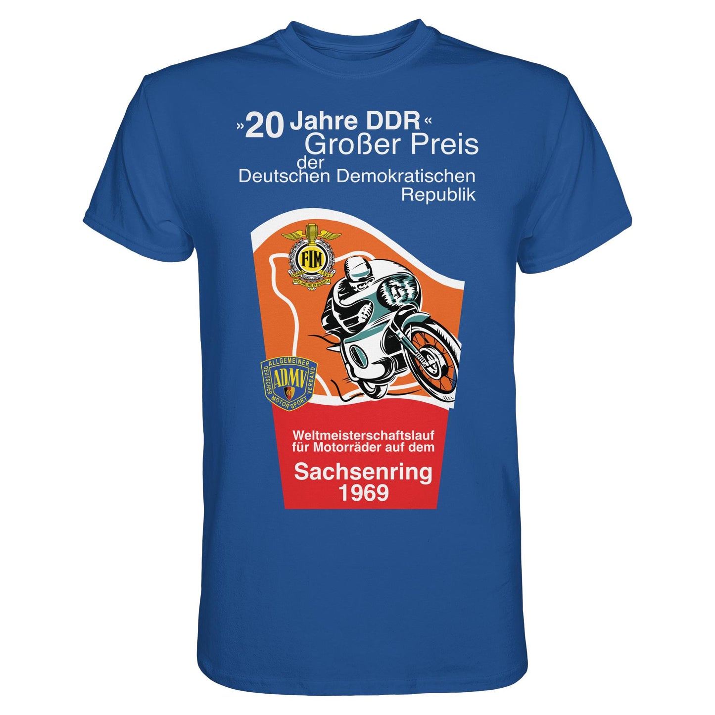 DDR Ostalgie Shirt Unisex • SACHSENRING 1969, WELTMEISTERSCHAFTSLAUF