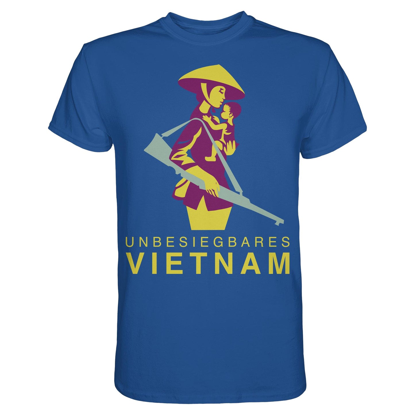 DDR Ostalgie Shirt Unisex • UNBESIEGBARES VIETNAM (DDR-BRIEFMARKE)