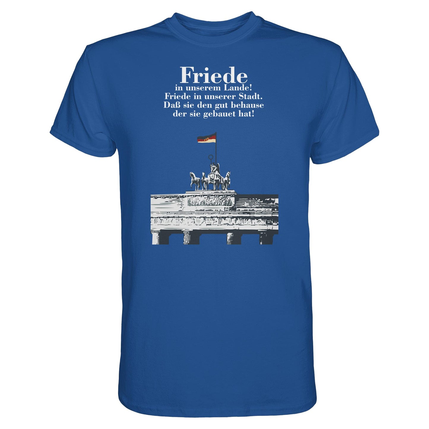 DDR Ostalgie Shirt Unisex • FRIEDE IN UNSEREM LANDE! (DDR-ORIGINAL-PLAKAT)