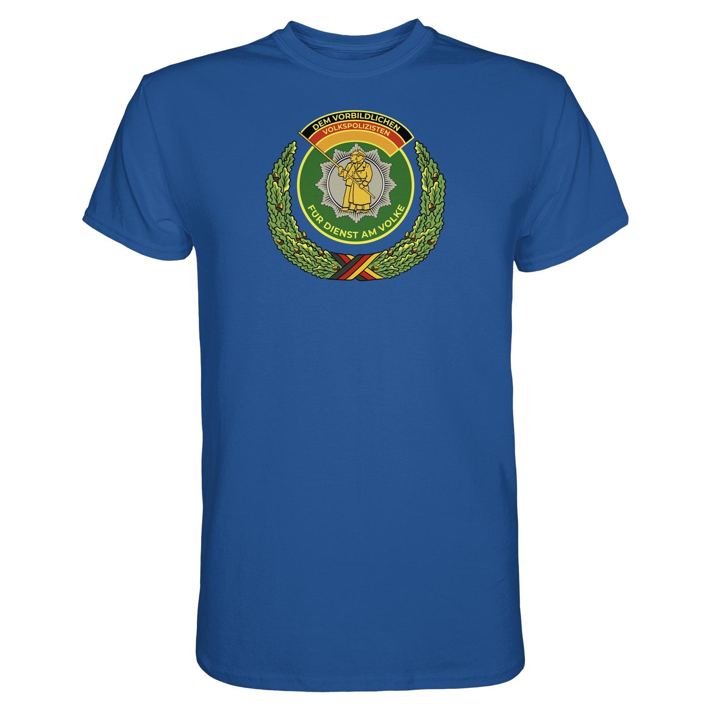 DDR Ostalgie Shirt Unisex • DEM VORBILDLICHEN VOLKSPOLIZISTEN (ABZEICHEN)