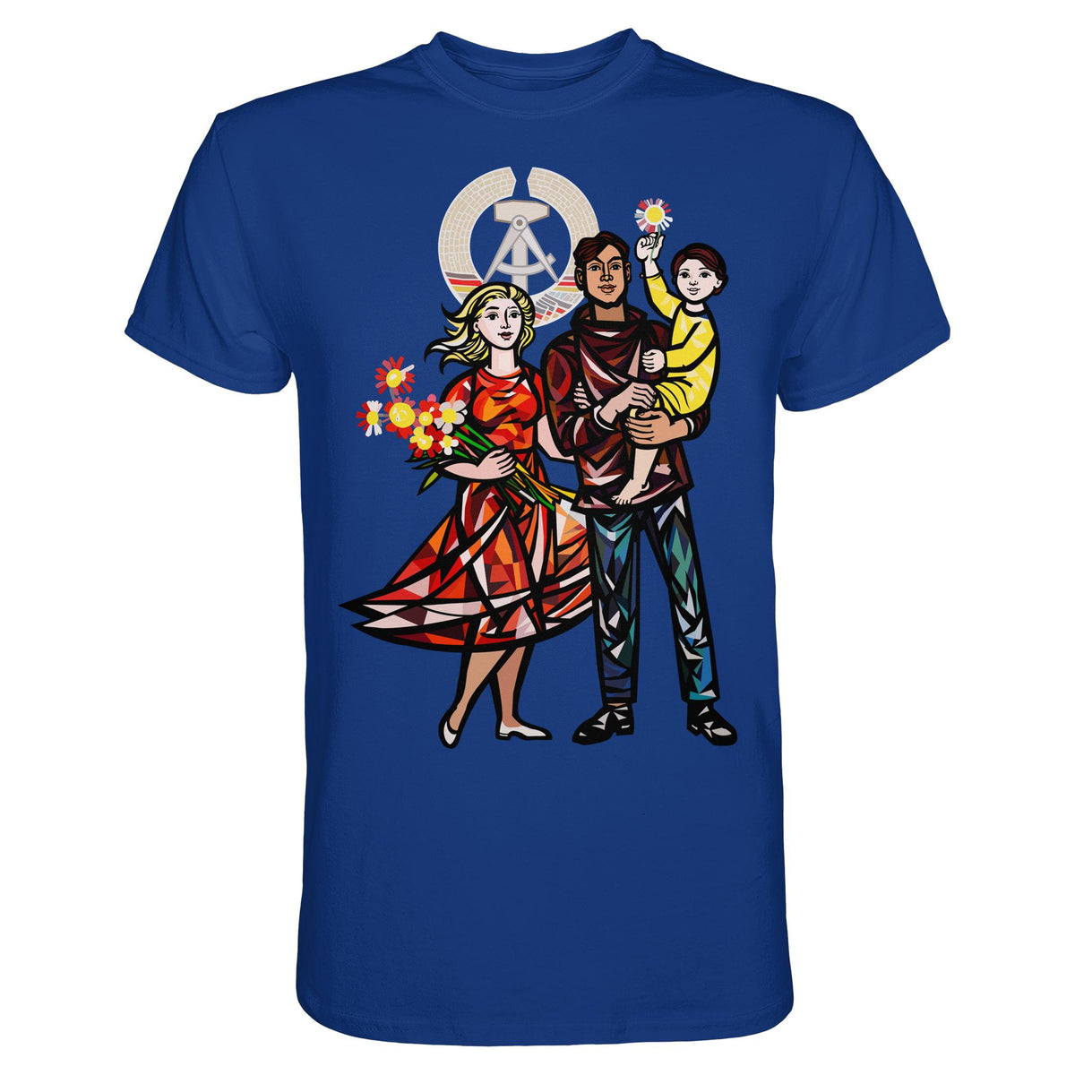 DDR Ostalgie Shirt Unisex • WALTER WOMACKA - UNSERE FAMILIE (STAATSRATSGEBÄUDE, Aus der Geschichte der Deutschen Arbeiterbewegung, 1964)