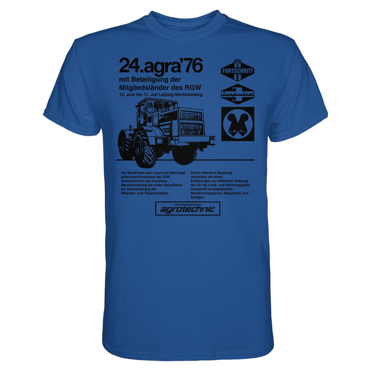 DDR Ostalgie Shirt Unisex • AGRA 1976, LEIPZIG-MARKKLEEBERG