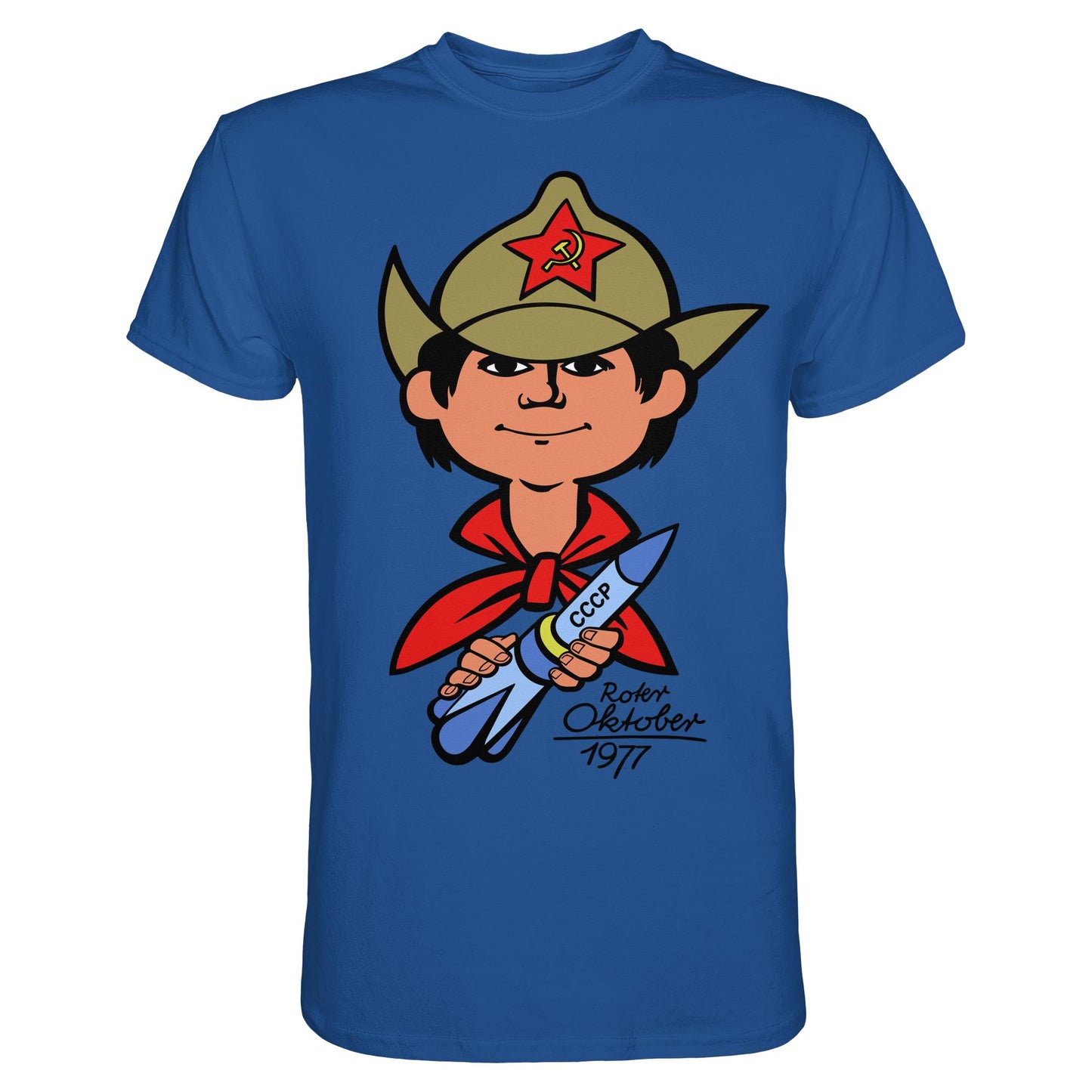 DDR Ostalgie Shirt Unisex • ROTER OKTOBER 1917 (ORIGINAL NICKI-MOTIV)