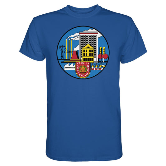 DDR Ostalgie Shirt Unisex • DDR ZIVILVERTEIDIGUNG (ORIGINAL GLAS-DESIGN)