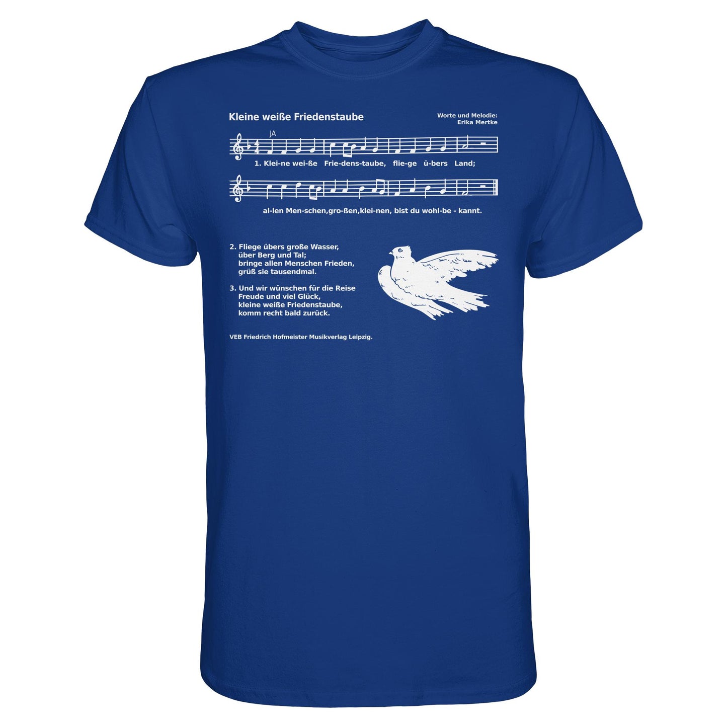 DDR Ostalgie Shirt Unisex • KLEINE WEISSE FRIEDENSTAUBE (ORIGINAL AUS DER FIBEL)