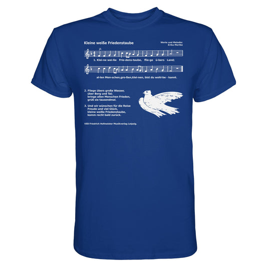 DDR Ostalgie Shirt Unisex • KLEINE WEISSE FRIEDENSTAUBE (ORIGINAL AUS DER FIBEL)
