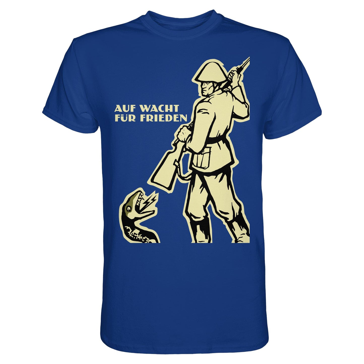 DDR Ostalgie Shirt Unisex • NVA - AUF WACHT FÜR FRIEDEN, ANTI-NATO (ORIGINAL PLAKAT)
