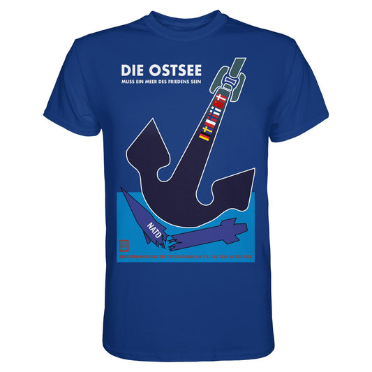 DDR Ostalgie Shirt Unisex • DIE OSTSEE MUSS EIN MEER DES FRIEDENS SEIN, ARBEITERKONFERENZ 1958
