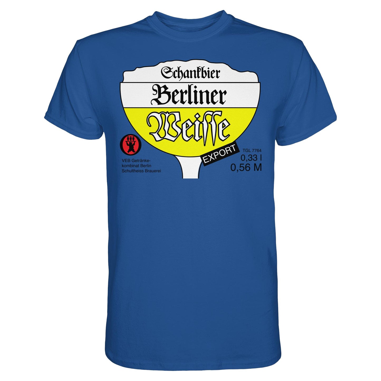 DDR Ostalgie Shirt Unisex • BERLINER WEISSE - VEB GETRÄNKEKOMBINAT BERLIN