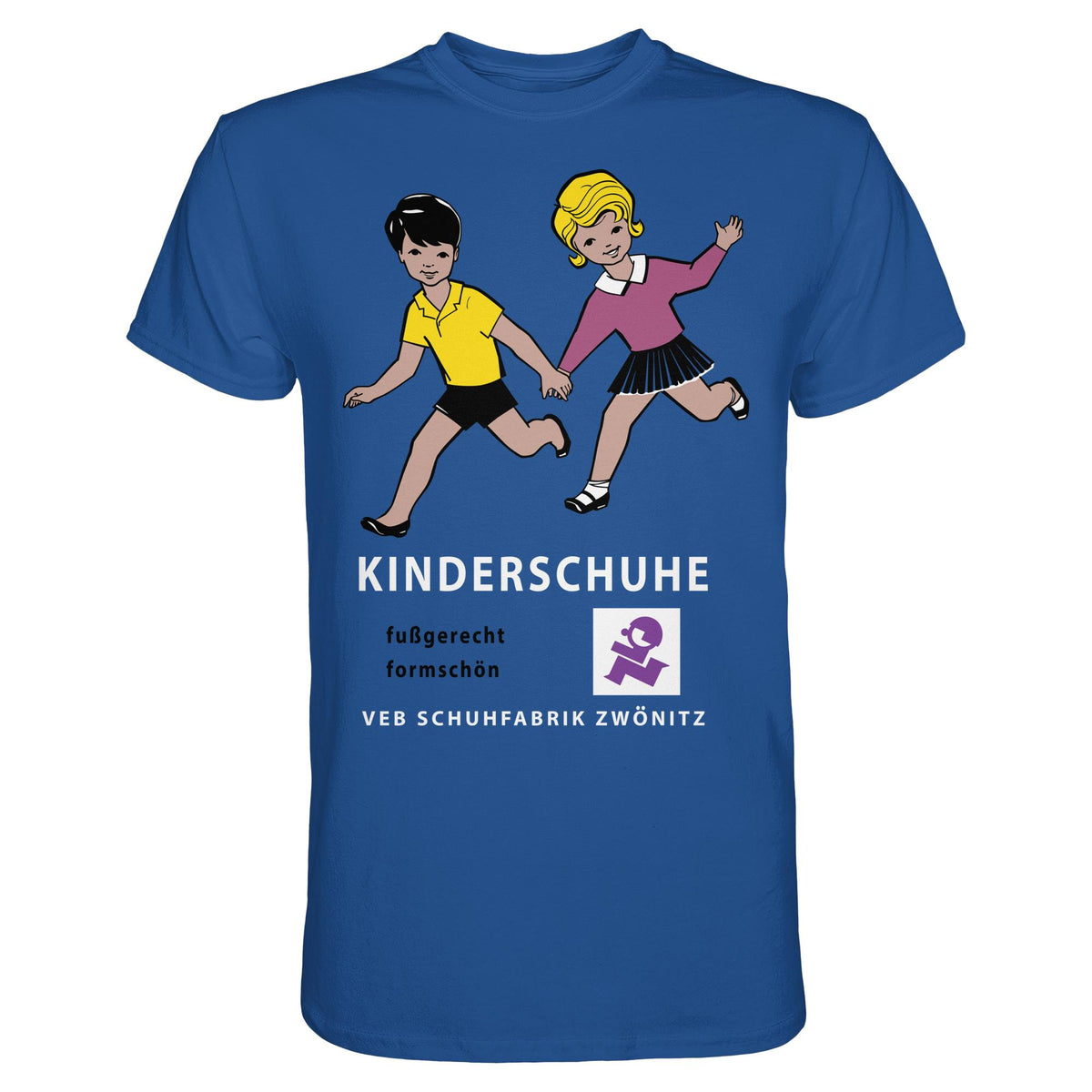 DDR Ostalgie Shirt Unisex • KINDERSCHUHE VEB SCHUHFABRIK ZWÖNITZ