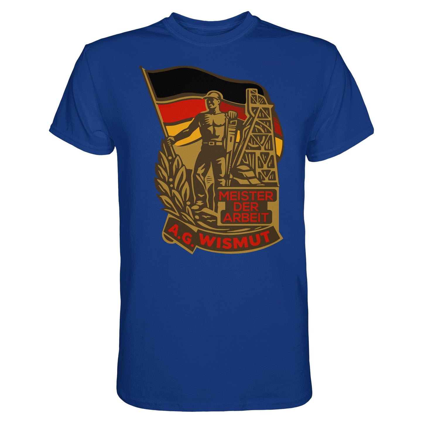 DDR Ostalgie Shirt Unisex • WISMUT - MEISTER DER ARBEIT