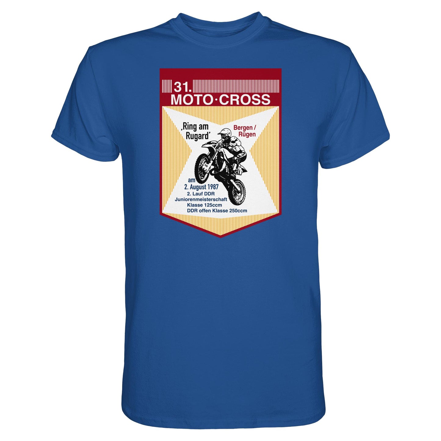 DDR Ostalgie Shirt Unisex • 31. MOTO-CROSS DDR-MEISTERSCHAFT - 1987 BERGEN RÜGEN
