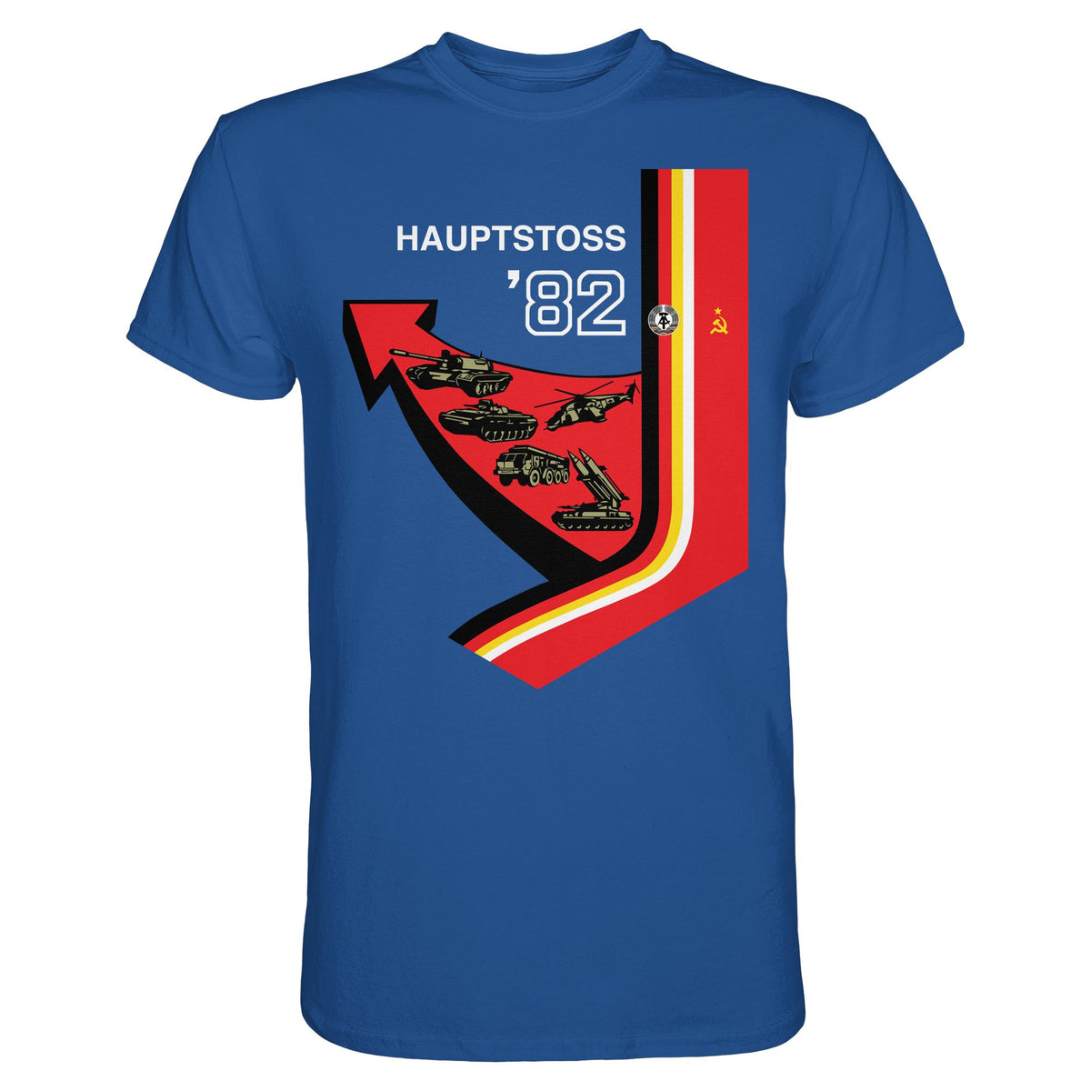 DDR Ostalgie Shirt Unisex • MANÖVER HAUPTSTOSS 1982 (ORIGINAL-PLAKAT)