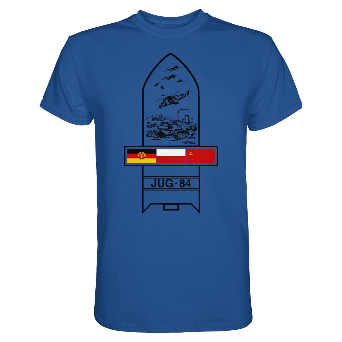 DDR Ostalgie Shirt Unisex • JUG-84 MANÖVER - SOWJETUNION, POLEN, DDR