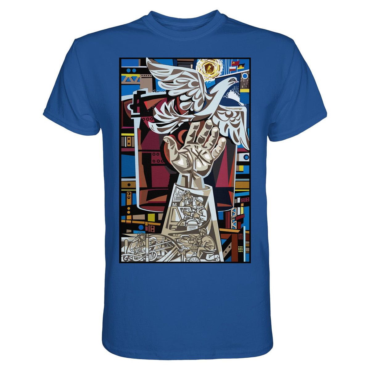 DDR Ostalgie Shirt Unisex • WALTER WOMACKA - MOSAIK MAGISTRALE EISENHÜTTENSTADT (1965)