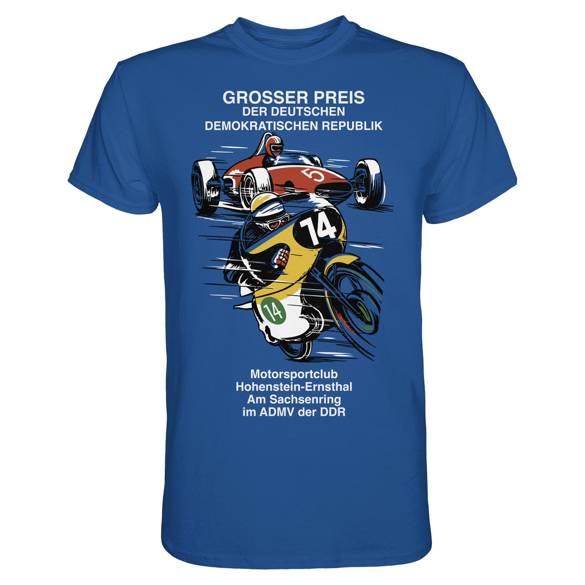 DDR Ostalgie Shirt Unisex • MOTORSPORT HOHENSTEIN-ERNSTHAL - GROSSER PREIS DER DDR
