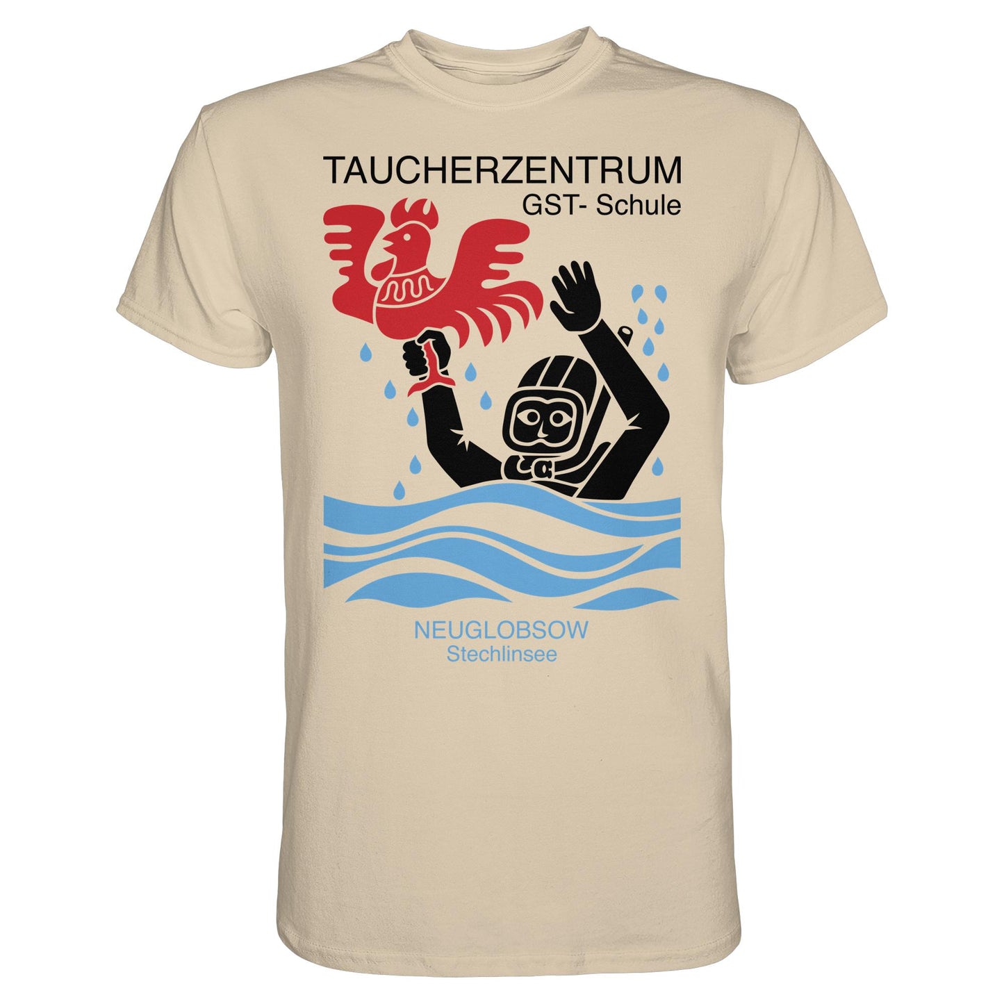 DDR Ostalgie Shirt Unisex • GST-TAUCHSCHULE NEUGLOBSOW STECHLINSEE
