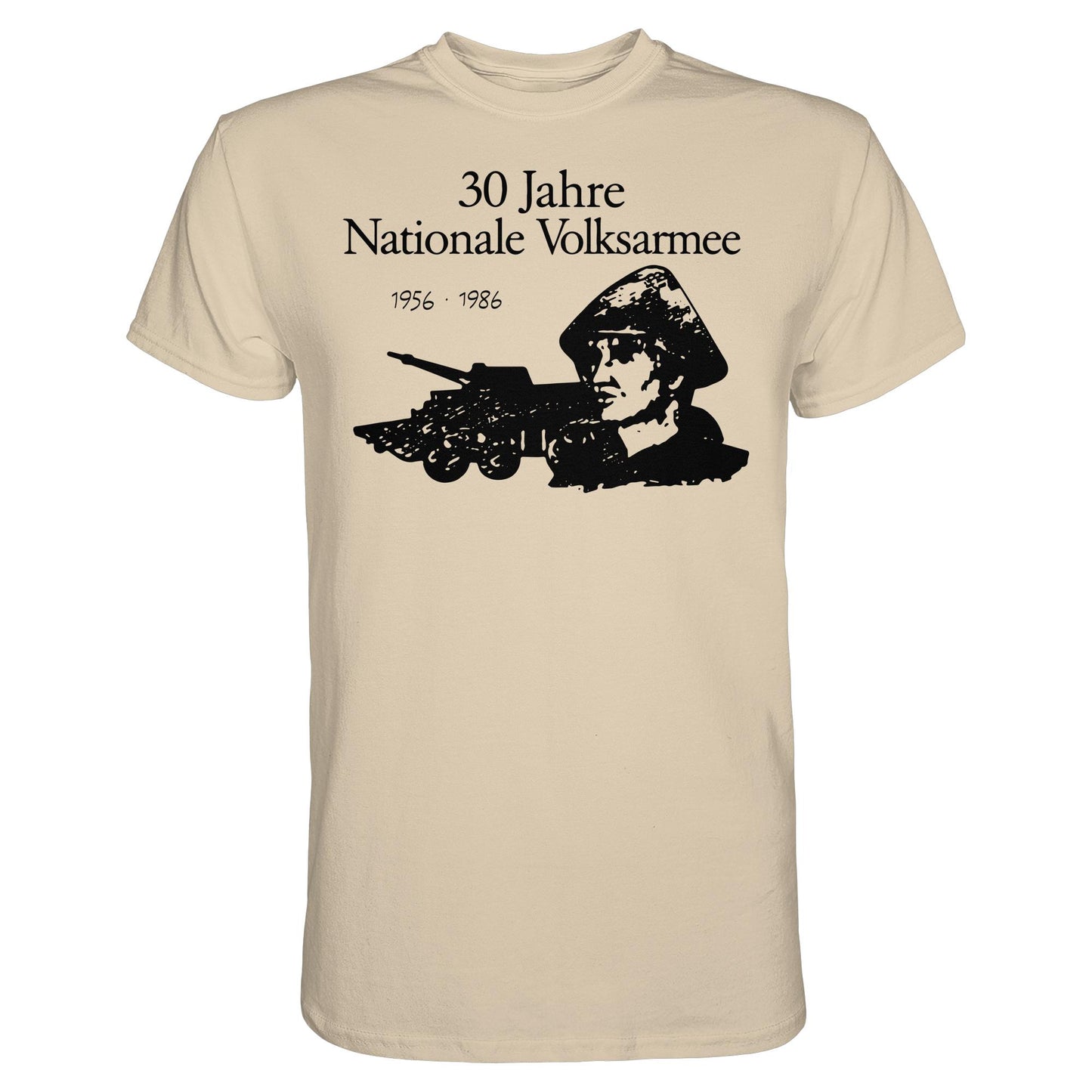 DDR Ostalgie Shirt Unisex • 30 JAHRE NATIONALE VOLKSARMEE (ORIGINAL BRIEFMARKE)