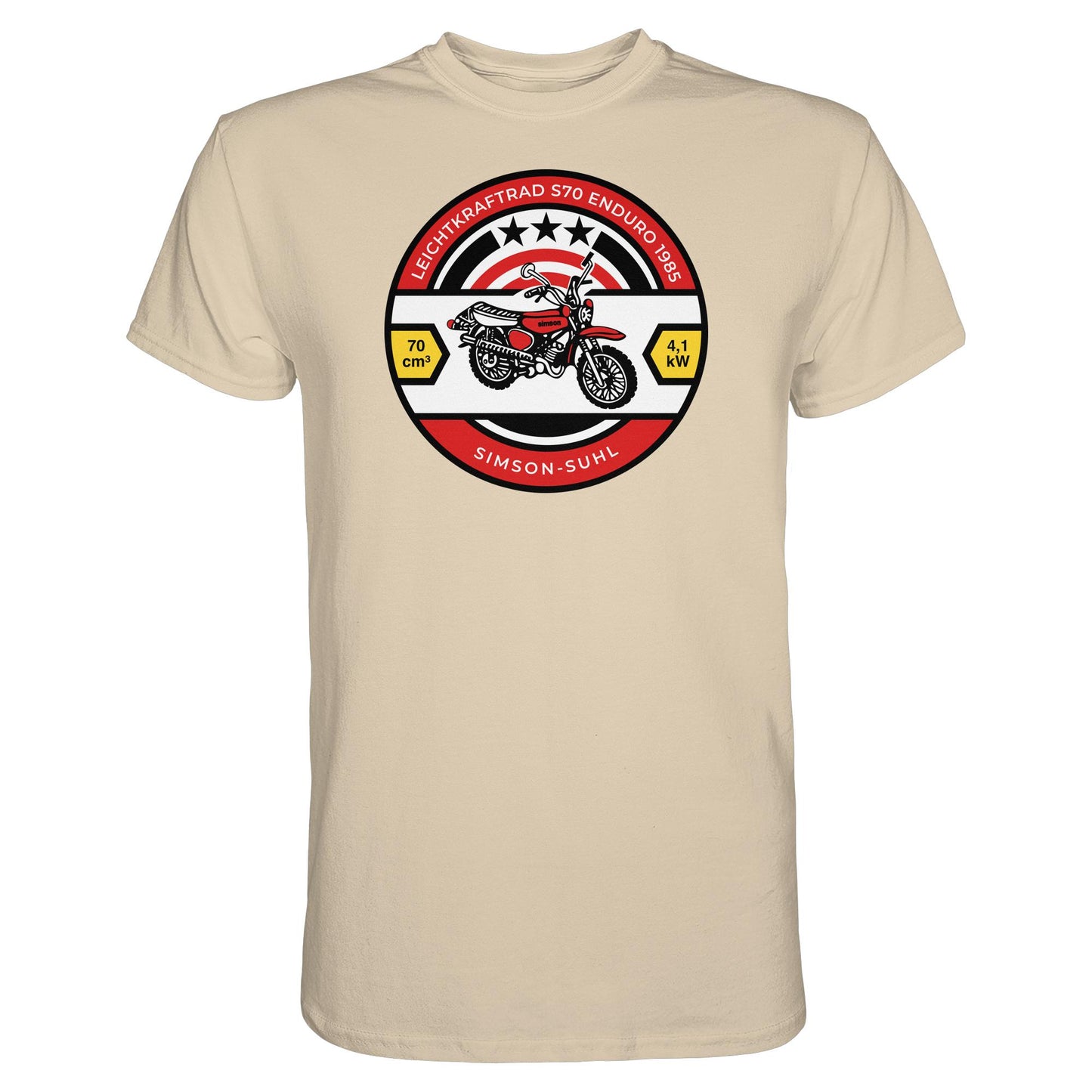 DDR Ostalgie Shirt Unisex • SIMSON S70 - ORIGINAL BIERDECKEL