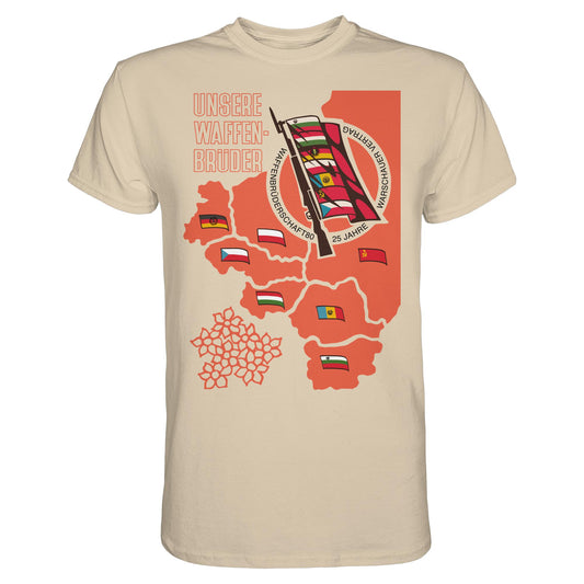 DDR Ostalgie Shirt Unisex • WAFFENBRÜDERSCHAFT80 - WARSCHAUER VERTRAG