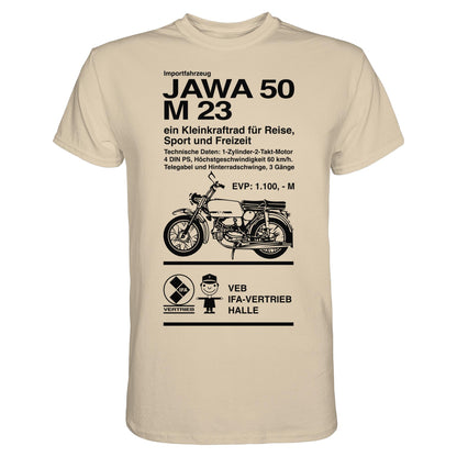 DDR Ostalgie Shirt Unisex • JAWA 50 M23 - ORIGINALPLAKAT