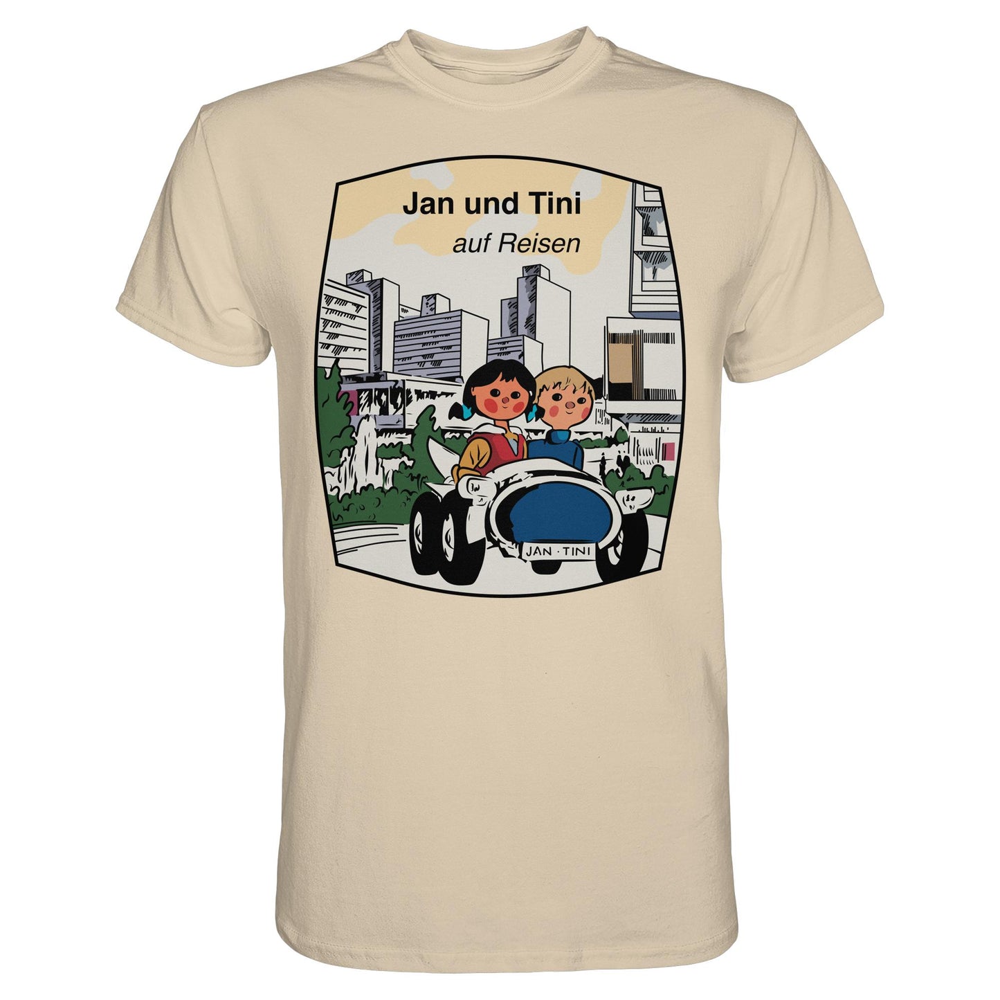 DDR Ostalgie Shirt Unisex • JAN UND TINI AUF REISEN (ORIGINAL QUARTETT)